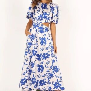 Petal & Pup Blue Floral Dress